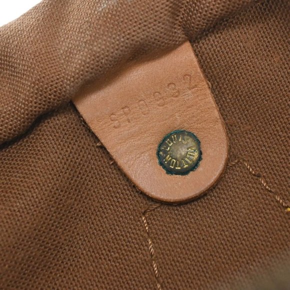 Authentic LOUIS VUITTON Speedy 35 Travel Hand Bag Monogram Leather Brown - Picture 7 of 15